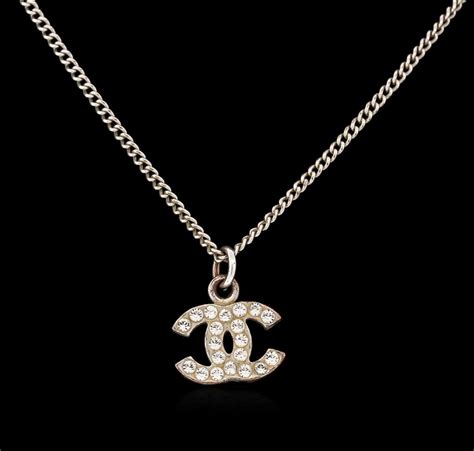 chanel logo necklace amazon|real chanel necklace.